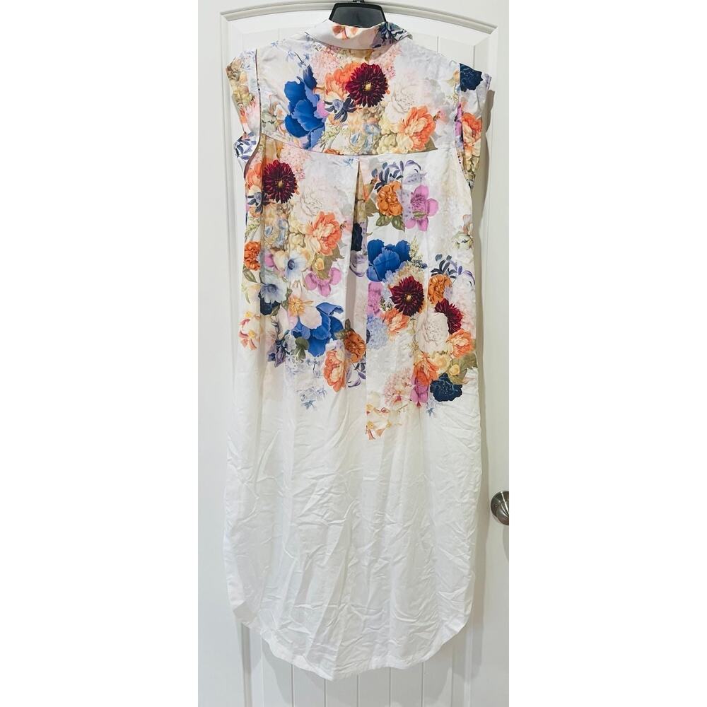 NWT❤️Anthro Maeve Floral High-Low Shirt Dress szM - Picture 4 of 11